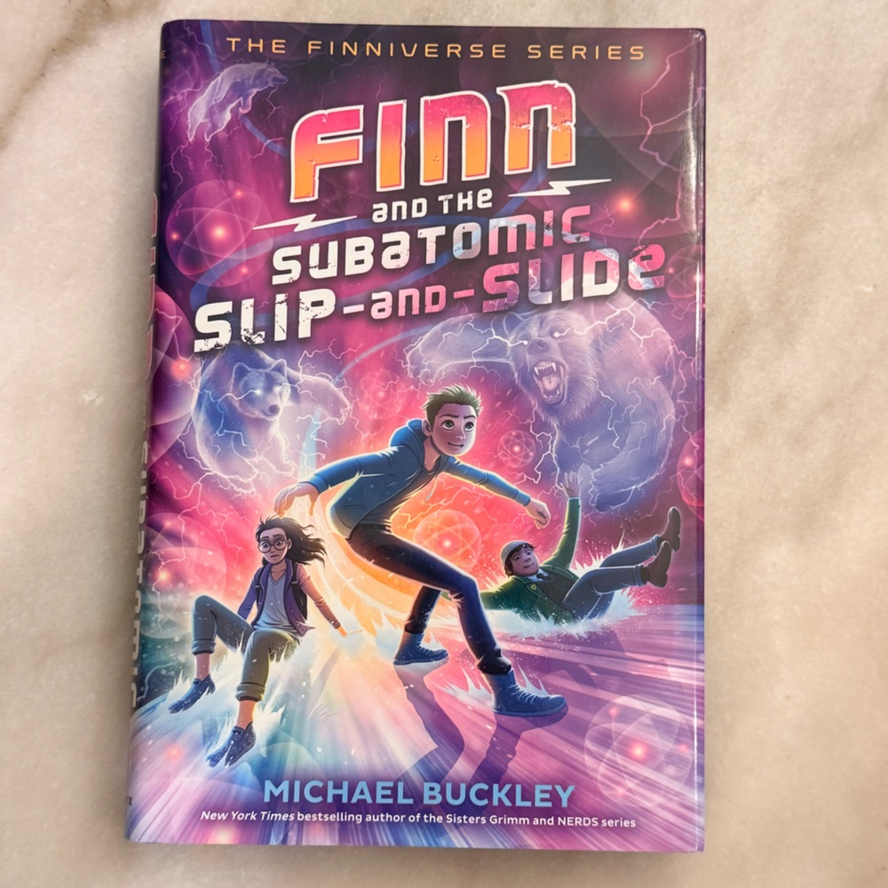 Finn and the Subatomic Slip and Slide Hardcover Book by Michael Buckley